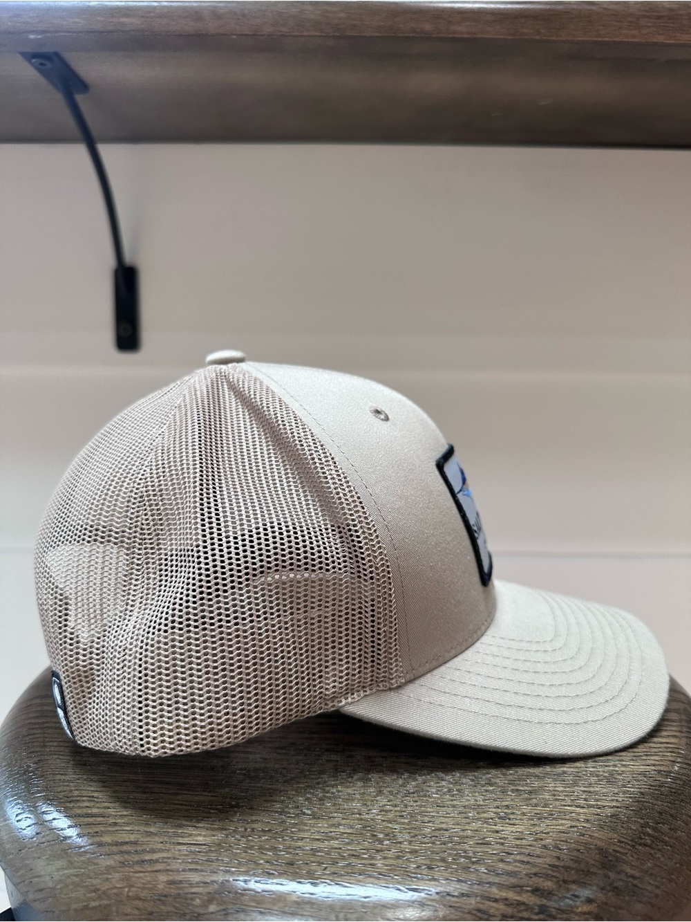 Salty Crew Tan Marlin Patch Trucker Snap Back Hat - Picture 2 of 3